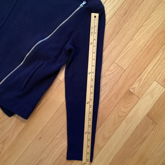 Ralph Lauren 100% cotton moto sweater, navy blue, size medium - Picture 7 of 12